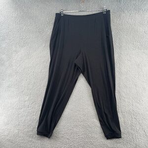 Cacique 18 / 20 Long Jogger Pajama Bottom Pants Soft Gray Ribbed New